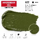 Muestra de color Amsterdam Verde Oliva Oscuro 622