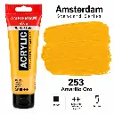 Muestra de color Acrílico Amsterdam Standard Series Amarillo Oro 253