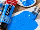Aplicación Acrílico Amsterdam Standard Series Azul Brillante 564