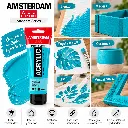 Usos y superficies Acrílico Amsterdam Standard Series Azul Turquesa 522