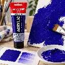 Aplicación Acrílico Amsterdam Standard Series Azul Ultramar Violeta 507