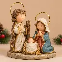 Belén Compacto Infantil de Álamo 13 cm pintado y decorado