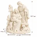 Medidas Belén Compacto Farol de Poliresina 15,5 cm