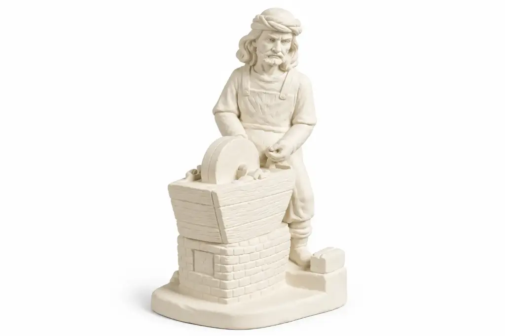 [0608] Figura Afilador de Álamo 17 cm para Pintar y Decorar