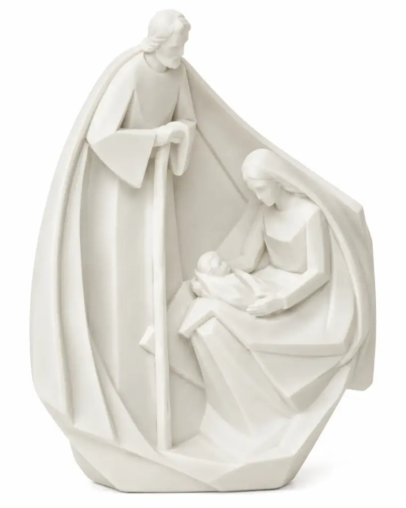 [82962] Sagrada Familia de Poliresina 31,5 cm para Pintar y Decorar