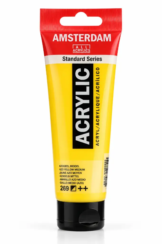 [17092692] Acrílico Amsterdam Standard Series Amarillo Azo Medio 269 – 120 ml