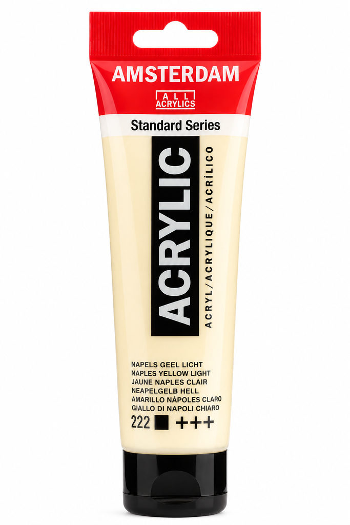 [17092222] Acrílico Amsterdam Standard Series Amarillo Nápoles Claro 222 – 120 ml