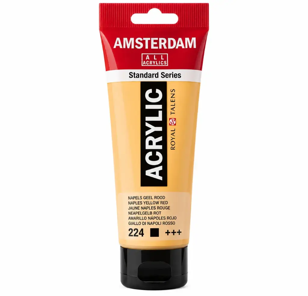 [17092242] Acrílico Amsterdam Standard Series Amarillo Nápoles Rojo 224 – 120 ml