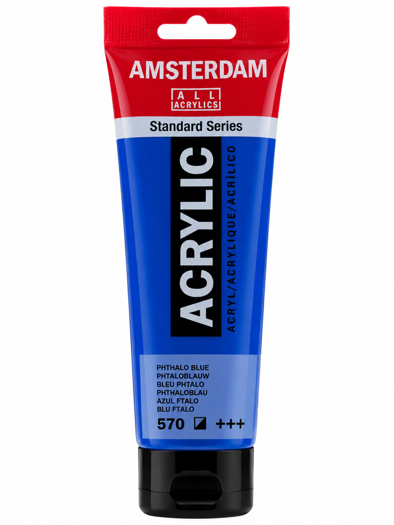 [17095702] Acrílico Amsterdam Standard Series Azul Ftalo 570 – 120 ml