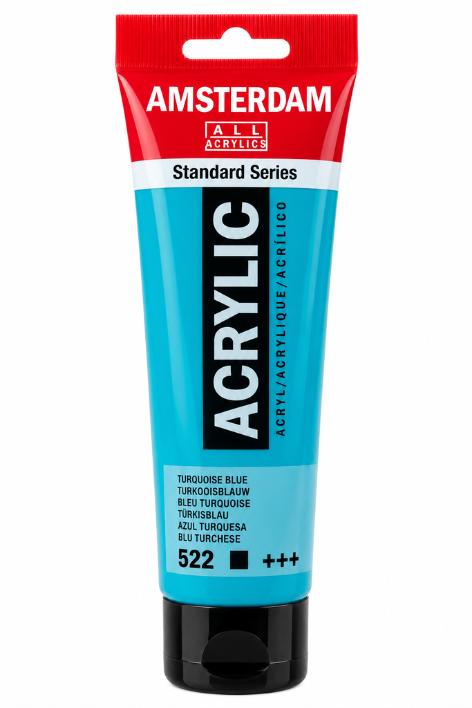 [17095222] Acrílico Amsterdam Standard Series Azul Turquesa 522 – 120 ml